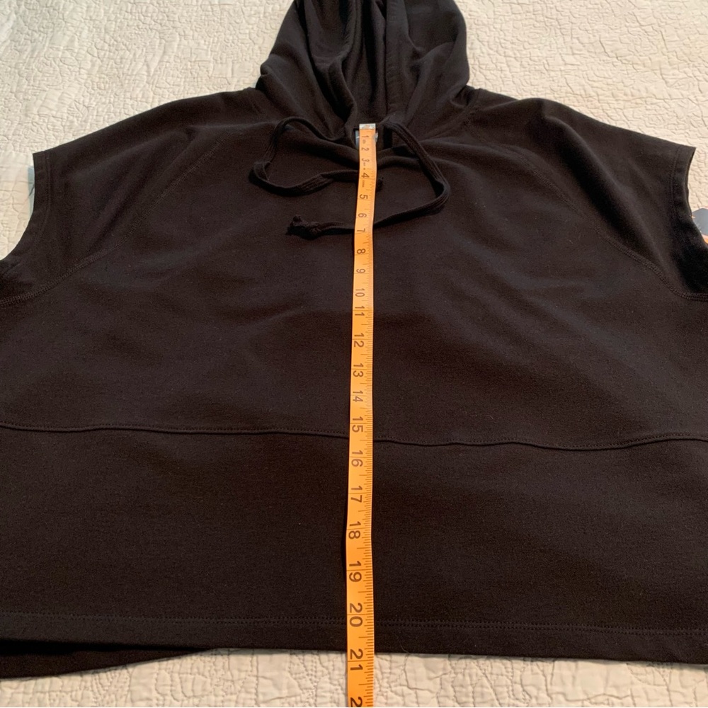 Avia Black Cropped Hoodie Size XL 16-18 - Picture 4 of 12